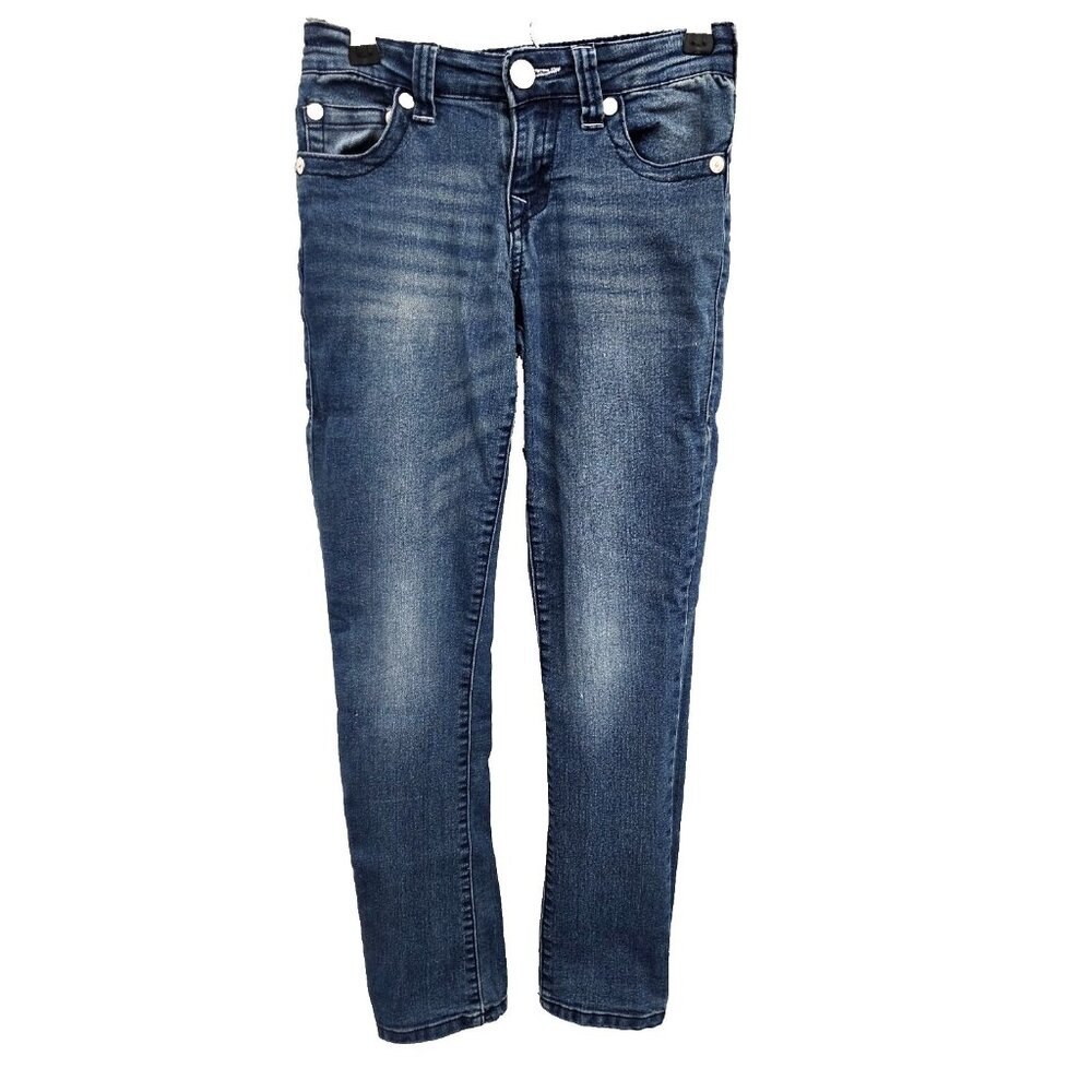 True Religion Girls Halle Mid Rise‎ Super Skinny Jeans Size 10 Medium Wash Denim